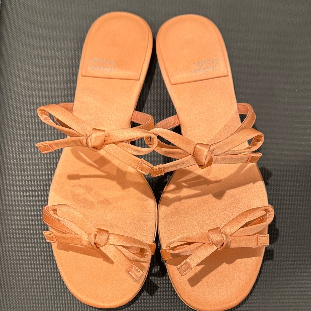 Jeffrey Campbell Rose Satin Bow Sandals